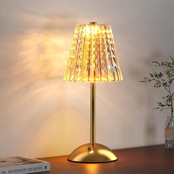 Kristall-Akku-Tischlampe | 3-fach dimmbar