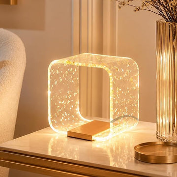 Kleine LED-Tischlampe | Moderne Acryl-Nachttischlampe