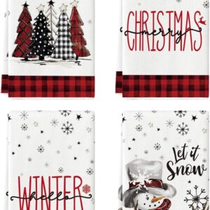 Snowman Christmas Kitchen Towels